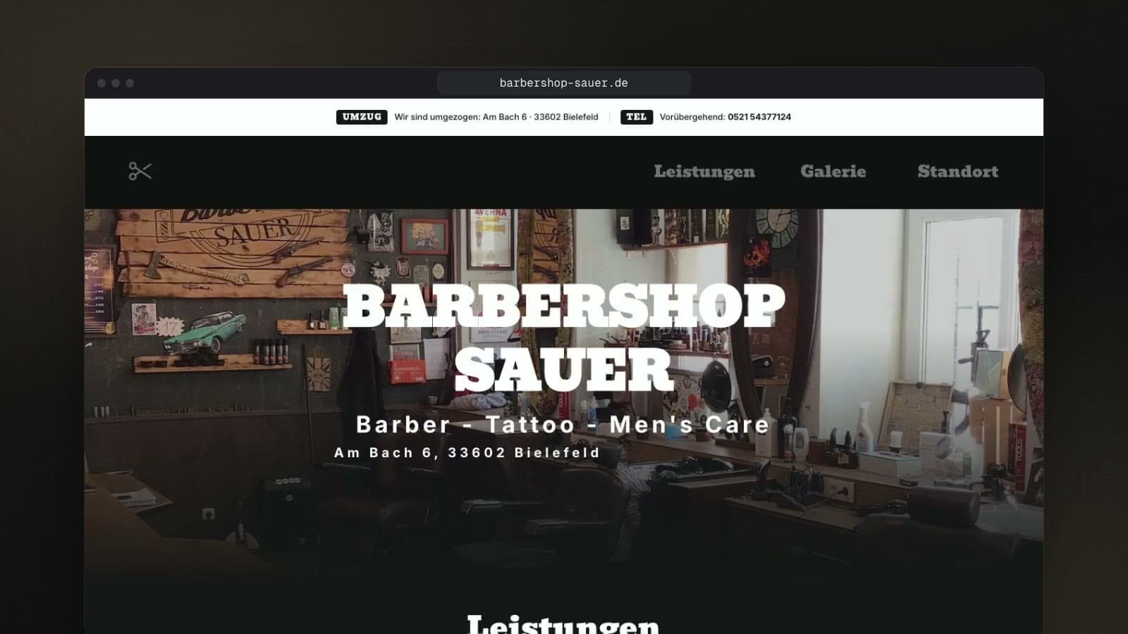 Startseite von Der Körperschmied / Barbershop Sauer